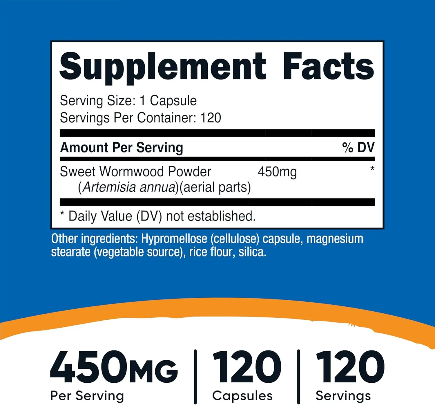 Nutricost Wormwood Artemisia Annua 450mg Capsules